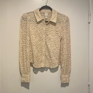 Joie Elegant Cream Lace Women's Top Sz Small EUC